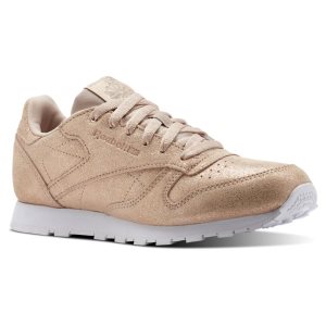 Adidasy Dziecięce Reebok Classic Leather Różowe Złote/Beżowe/Białe PL 52EIBUG